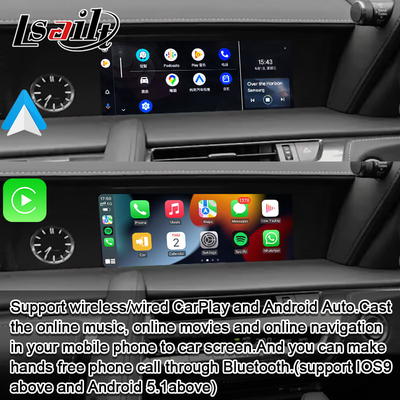 Ασύρματη διεπαφή CarPlay Ενσωματωμένη οθόνη OEM για Lexus LX570 LX460d 2016-2021 Android Auto Video Interface