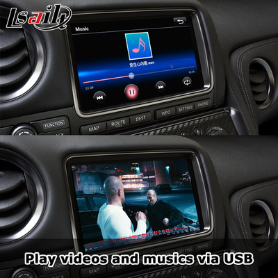 Ασύρματη διεπαφή CarPlay για GT-R GTR R35 2011-2017 Περιλαμβάνεται Android Auto, GPS πλοήγηση, Reverse Camera