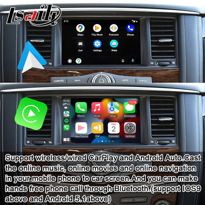 Πιν με Πιν CarPlay Διασύνδεση για Nissan Patrol Y62, Pathfinder, Armada Περιλαμβάνεται Android Auto, Google Maps, Waze