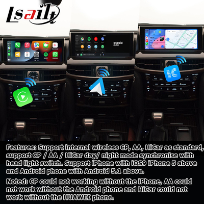 Lexus LX570 LX450d Android video interface υποστήριξη carplay android auto Qualcomm 8+128GB Android 11