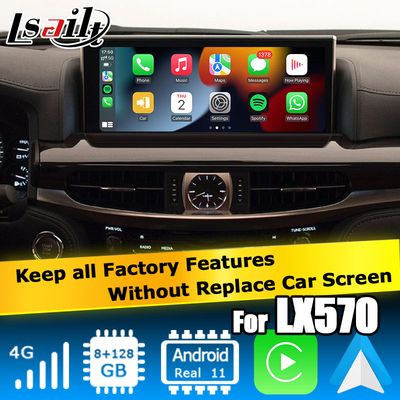 Lexus LX570 LX450d Android video interface υποστήριξη carplay android auto Qualcomm 8+128GB Android 11