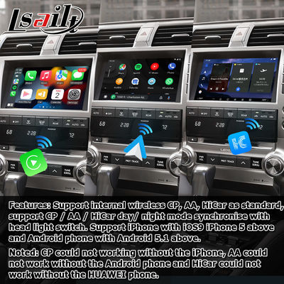 Lexus GX460 Android 13 πολυμέσων Carplay Android αυτόματο βίντεο διεπαφή