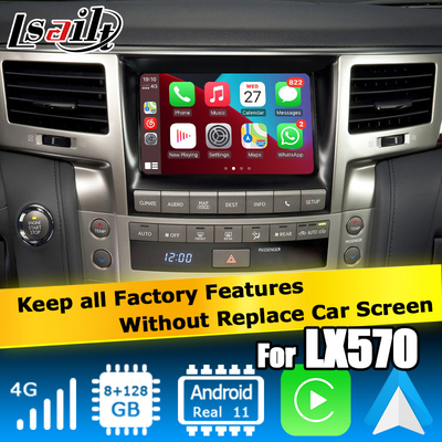 Lexus LX570 2013-2015 Android βίντεο διεπαφή βασίζεται στην Qualcomm 8+128GB Android 11