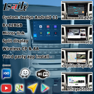 Lexus LX570 2013-2015 Android βίντεο διεπαφή βασίζεται στην Qualcomm 8+128GB Android 11