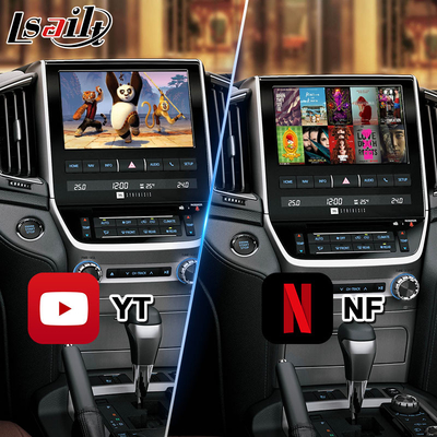 Διασύνδεση βίντεο πολυμέσων Android Lsailt για Toyota Land Cruiser 200 LC200 VX VXR VX-R 2016-2021