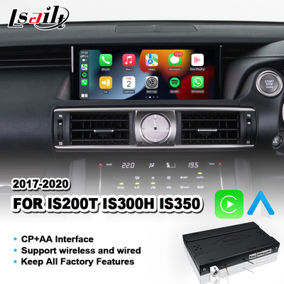 Ασύρματο Android Auto Carplay Interface για Lexus IS200T IS300H IS350 F Sport IS 200T Διαχείριση ποντικιού 2017-2020