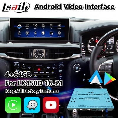 Lsailt Android Carplay Video Interface για το Lexus LX 450d 570 570s VDJ200 J200 2016-2021