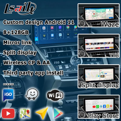 Διεπαφή βίντεο Android CarPlay Qualcomm base Android 13 8+128GB Lexus NX300 NX300h NX200t
