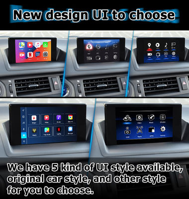 Διεπαφή βίντεο Lexus CT200h Android 13 carplay android auto βασισμένο σε Qualcomm 8+128GB