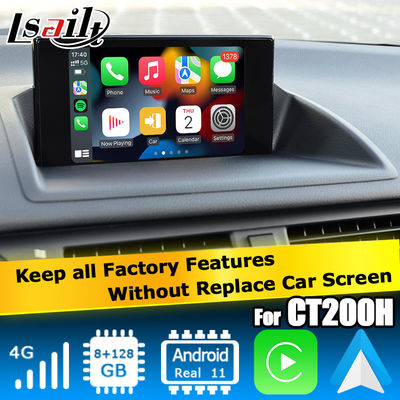Διεπαφή βίντεο Lexus CT200h Android 13 carplay android auto βασισμένο σε Qualcomm 8+128GB
