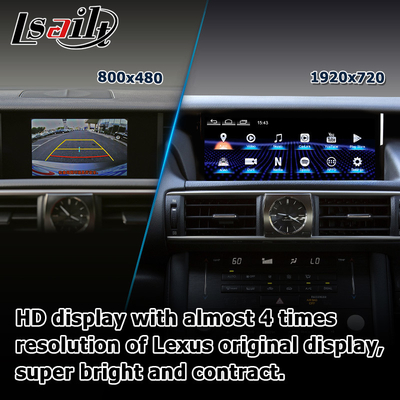 10.25 ιντσών Android 8+128 Carplay Android Αυτοκίνητη αναβάθμιση οθόνης HDMI Για Lexus IS200t IS350 IS300