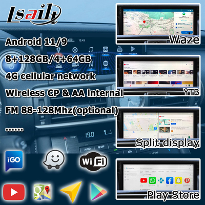 10.25 ιντσών Android 8+128 Carplay Android Αυτοκίνητη αναβάθμιση οθόνης HDMI Για Lexus IS200t IS350 IS300