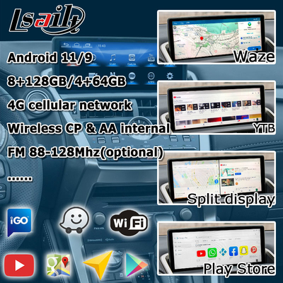Lexus NX200t 10.25 Αναβάθμιση οθόνης αφής Hexa Processor Android Auto Wireless Carplay