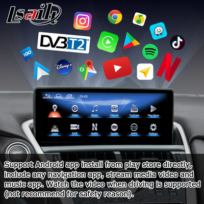 Lexus NX200t 10.25 Αναβάθμιση οθόνης αφής Hexa Processor Android Auto Wireless Carplay