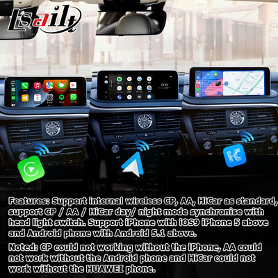 HD 12.3 ιντσών αναβάθμιση οθόνης Android για Lexus RX350 RX450h Lsailt Android Auto Carplay