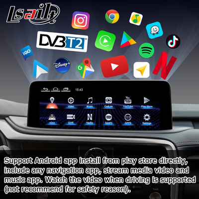 HD 12.3 ιντσών αναβάθμιση οθόνης Android για Lexus RX350 RX450h Lsailt Android Auto Carplay