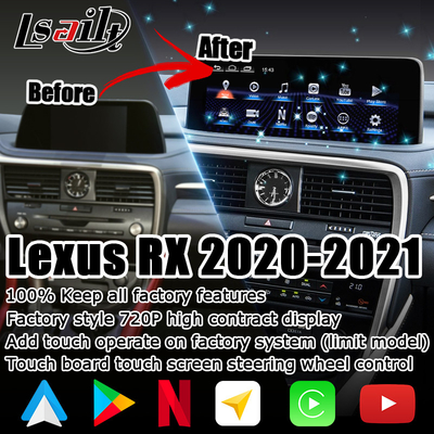 HD 12.3 ιντσών αναβάθμιση οθόνης Android για Lexus RX350 RX450h Lsailt Android Auto Carplay