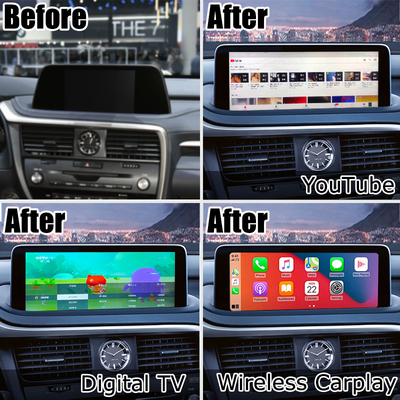 HD 12.3 ιντσών αναβάθμιση οθόνης Android για Lexus RX350 RX450h Lsailt Android Auto Carplay