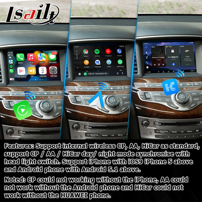Infiniti QX60 GPS Android αυτο Carplay Σύστημα πλοήγησης Πολυμέσων Διασύνδεση Android 11 8+128GB
