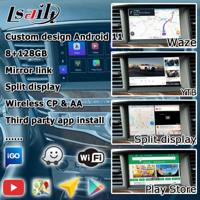 Infiniti QX60 GPS Android αυτο Carplay Σύστημα πλοήγησης Πολυμέσων Διασύνδεση Android 11 8+128GB