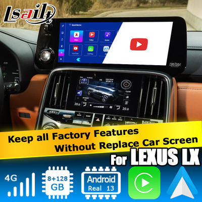 Lexus LX600 LX700h 2022 Android πολυμέσων βίντεο διεπαφή βασίζεται στην Qualcomm 6125 8+128 Android 13