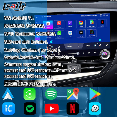 Lsailt Qualcomm Lexus Video Interface για το Lexus NX260 NX350H LX RX ES Διασύνδεση πληροφορικής περιελάμβανε YouTube, NetFlix