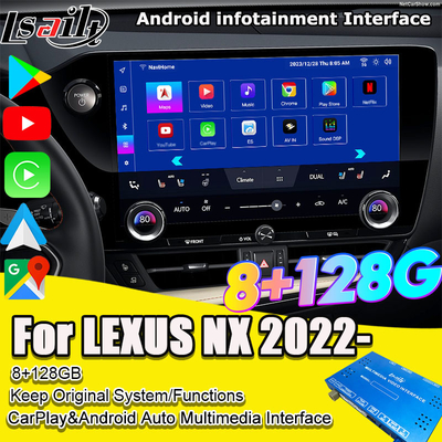 Lsailt Qualcomm Lexus Video Interface για το Lexus NX260 NX350H LX RX ES Διασύνδεση πληροφορικής περιελάμβανε YouTube, NetFlix