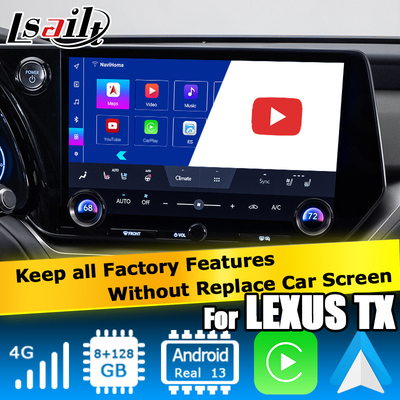 Lexus TX550h+ TX350 TX500h Android 13 video interface με Octa core 2.0Ghz 8+128GB carplay