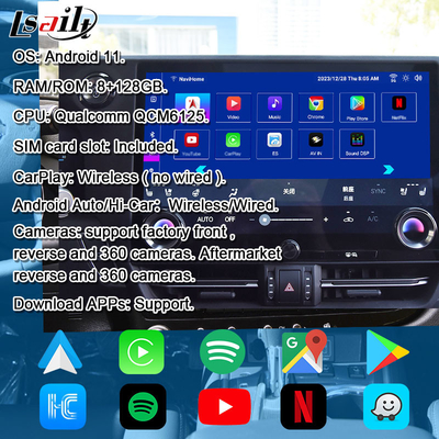 Πιν-του-Πιν Android Infotainment Interface για Lexus GX550 2024 RX NX LX ES Περιλαμβάνεται YouTube, NetFlix, Google Play, Waze