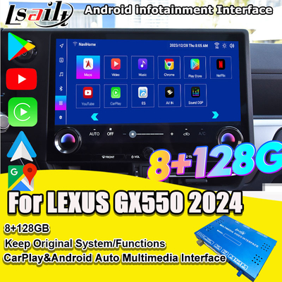 Πιν-του-Πιν Android Infotainment Interface για Lexus GX550 2024 RX NX LX ES Περιλαμβάνεται YouTube, NetFlix, Google Play, Waze