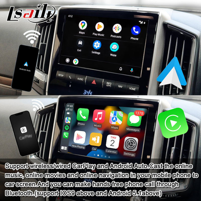 8+128GB Qualcomm Android Multimedia Video Interface για το Land Cruiser 2013-2021 LC200, VX_R, GX_R με ασύρματο CarPlay