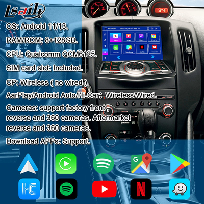 HDMI 8G Android Multimedia Interface με CarPlay, YouTube, Google Play, NetFlix Για την Nissan Patrol 370Z Quest, Android 13