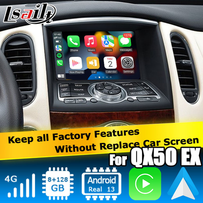 Infiniti QX50 / EX EX35 EX37 Αυτοκίνητο android 13 Συστήματος κουτί διεπαφής με carplay Android αυτοματοποιημένη οθόνη Lsailt