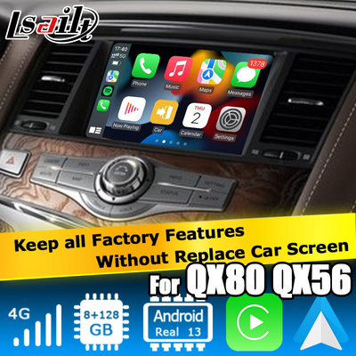 Infiniti QX80 / QX56 Android Auto Carplay Διασύνδεση βασισμένη στο Qualcomm 8+128