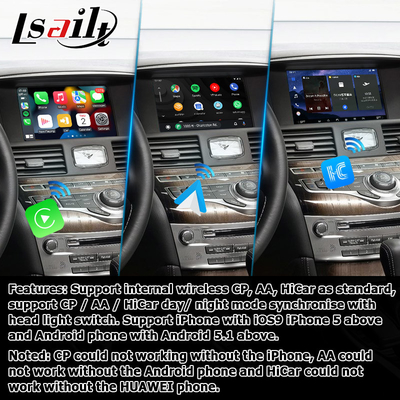 Android 13 8+128 Carplay video Interface Για το Infiniti Q70 / M35 M37 Fuga Υποστήριξη Youtube