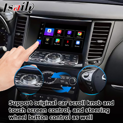 Υποστήριξη Android 13 Navigation Car Video Interface Waze / Youtube για το Infiniti QX70 / FX50 FX35 FX37