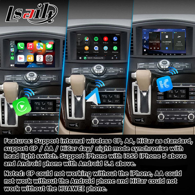 Android 13 Σύστημα Ασύρματο Carplay Διασύνδεση Για Nissan Quest RE52 Elgrand E52 2011-2020