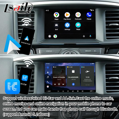 Nissan Multimedia Interface 8G Android 13 Διασύνδεση πληροφορικής και ψυχαγωγίας για Pathfinder R52 2013-2020 Armada Patrol με CarPlay