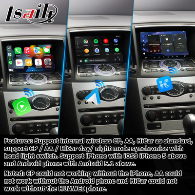 Infiniti G σειρά Skyline G37 G25 G35 Q40 V36 Android 13 βίντεο διεπαφή με carplay android αυτο