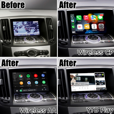 Infiniti G σειρά Skyline G37 G25 G35 Q40 V36 Android 13 βίντεο διεπαφή με carplay android αυτο