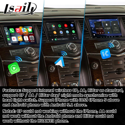 Nissan Patrol Armada Y62 Android 13 Qualcomm 8+128GB Carplay Android αυτοματοποιημένο βίντεο κουτί διεπαφής