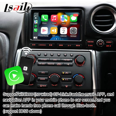 Ασύρματη διεπαφή CarPlay / Android Infotainment Module για GT-R GTR R35 2008-2010 JDM μοντέλο Περιλαμβάνεται NetFlix, YouTbe