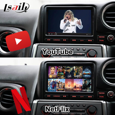 Ασύρματη διεπαφή CarPlay / Android Infotainment Module για GT-R GTR R35 2008-2010 JDM μοντέλο Περιλαμβάνεται NetFlix, YouTbe