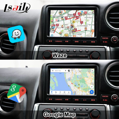 Lsailt Android Multimedia Interface για GT-R GTR R35 2011-2016 Ασύρματη διεπαφή Carplay Περιλαμβάνει YouTube, GPS,8+128 GB