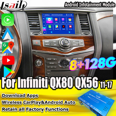 8G Android Infotainment Module για το Infiniti QX80 QX56 Nissan Patrol 20100-2021 Ασύρματη διεπαφή CarPlay, YouTube