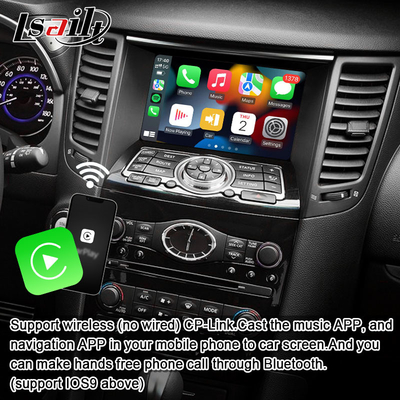 Lsailt 8G Android Multimedia Interface για το Infiniti QX70 FX35 FX37 2008-2017 Ενσωματωμένο ασύρματο CarPlay, Android Auto