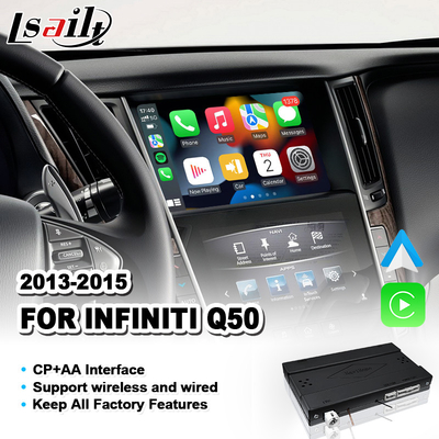Ασύρματο Android Auto Carplay Integration Interface για το 2013-2015 Infiniti Q50