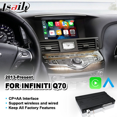 Lsailt Wireless Carplay Android Auto Interface Για το 2013-2019 Χρόνο Infiniti Q70