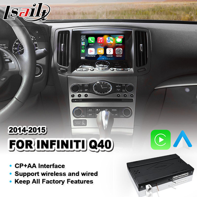 Lsailt OEM Ενσωμάτωση Android Auto Video Interface Carplay για το Infiniti Q40 2014-2015