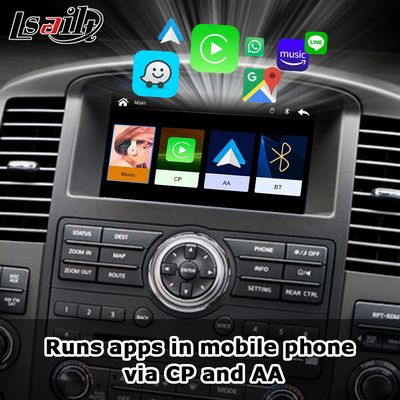 OEM ενσωμάτωση ασύρματη Apple CarPlay Διασύνδεση για Navara D40 Nissan Pathfinder R51 2010-2016 Android Auto,Plug and Play, Mirror Link